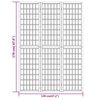 vidaXL Folding 3-Panel Room Divider Japanese Style 120x170 cm White