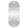 vidaXL Wall Mirror with LED Lights 35x80 cm Glass Oval