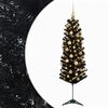 vidaXL Artificial Slim Christmas Tree with Bauble 120 cm 150 LEDs