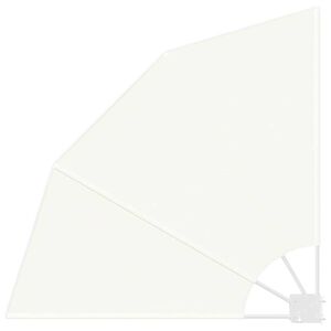 vidaXL Balcony Privacy Screen Cream 115 x 115 cm Polyester