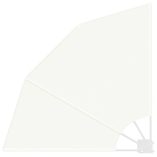 vidaXL Balcony Privacy Screen Cream 115 x 115 cm Polyester