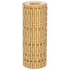 vidaXL Balcony Screens 5 pcs Light Brown 255x19 cm Poly Rattan