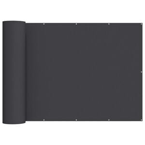 vidaXL Balcony Privacy Screen 180 x 700 cm Fabric with PU Coated Black
