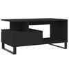 vidaXL Coffee Table Black 90x49x45 cm Engineered Wood