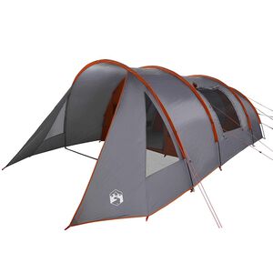 vidaXL Tunnel Tent 5-Person Grey and Orange 805 x 405 x 211 cm