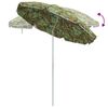 vidaXL Beach Parasol Green 263 x 263 x 272 cm Polyester and Metal