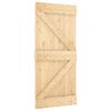 vidaXL Sliding Door with Hardware Set 100x210 cm Solid Wood Pine