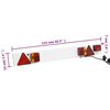 vidaXL Trailer Light Red 115x7x14 cm 12V Classic Bulb