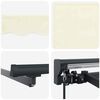 vidaXL Retractable Awning Cream 400 x 300 cm Polyester and Aluminium