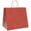 vidaXL Paper Bags 250 pcs with Handles Red 32x22x28 cm