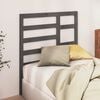 vidaXL Bed Headboard Grey 81x4x104 cm Solid Wood Pine