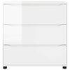 vidaXL Storage Cabinet High Gloss White 80 x 31 x 81 cm