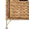 vidaXL Storage Unit with 5 Baskets 25.5x37x100 cm Water Hyacinth