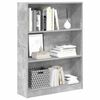 vidaXL Bookcase Concrete Grey 80x24x109 cm Engineered Wood