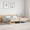 vidaXL Bed Frame without Mattress with 2 Drawers Solid Wood 180x200 cm Super King