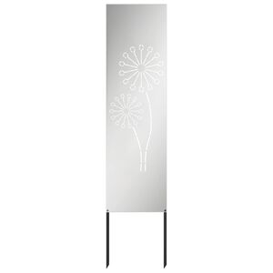vidaXL Garden Privacy Screen Silver 32 x 140 cm Galvanised steel