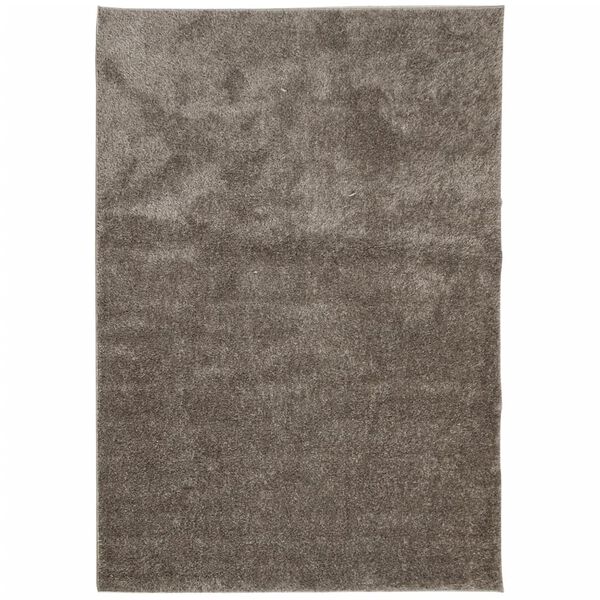 vidaXL Rug ISTAN High Pile Shiny Look Grey 120x170 cm