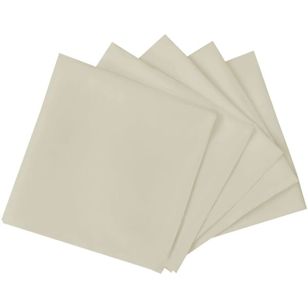 vidaXL Dinner Napkins 50 pcs Cream 50x50 cm