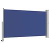 vidaXL Patio Retractable Side Awning 140 x 300 cm Blue
