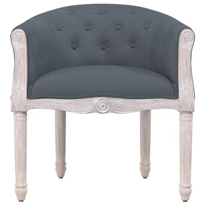 vidaXL Dining Chair Dark Grey Velvet