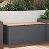 vidaXL Garden Bench Anthracite 100 x 40 x 43 cm Steel