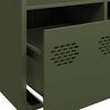 vidaXL Highboard&nbsp;Olive Green 101.5x39x103.5 cm Steel
