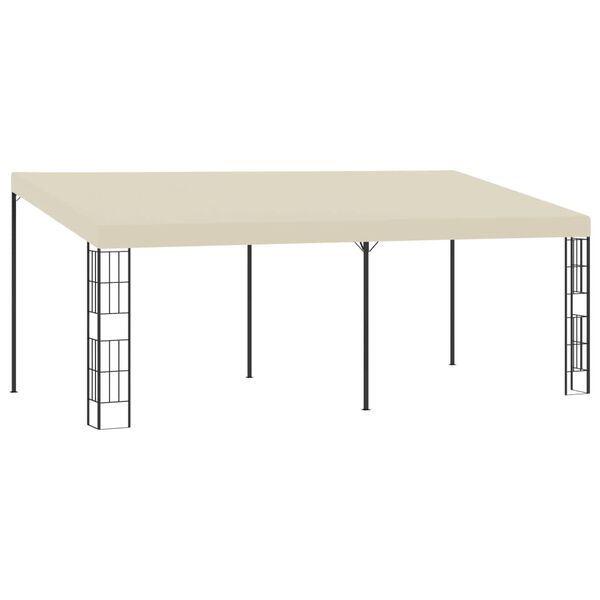 vidaXL Wall-mounted Gazebo 3x6 m Cream Fabric