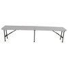 Lesli Living Folding Bench 183x30x43 cm White