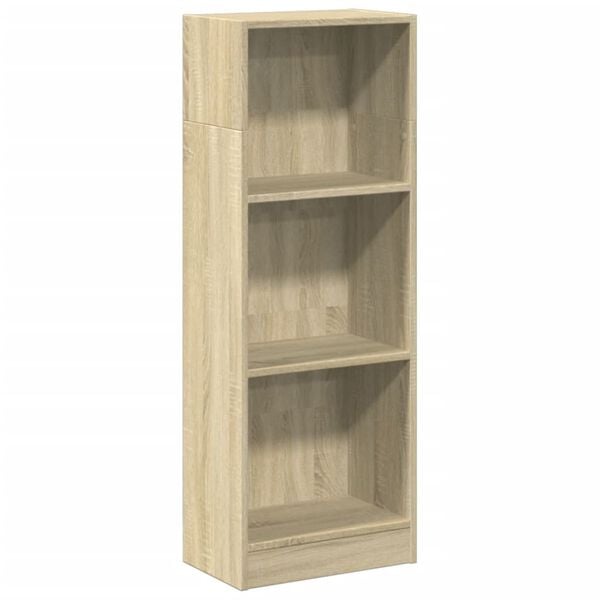 vidaXL Bookcase Sonoma Oak 40x24x109 cm Engineered Wood
