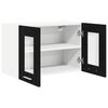vidaXL Hanging Cabinet 2 pcs Black Oak 60 x 31 x 40 cm Engineered Wood