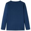 Kids' T-shirt with Long Sleeves Navy Blue 140