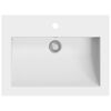 vidaXL Granite Basin 600x450x120 mm White