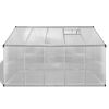 vidaXL Reinforced Aluminium Greenhouse with Base Frame 7.55 m²