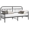 vidaXL Daybed Frame with Headboard Black 80 x 200 cm Steel