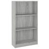vidaXL Book Cabinet Grey Sonoma 60x24x109 cm Engineered Wood