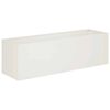 vidaXL Garden Planter White 100 x 30 x 30 cm Cold-rolled Steel