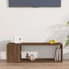 vidaXL TV Cabinet Brown Oak 100x24x32 cm Engineered Wood