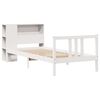 vidaXL Bookcase Bed without Mattress White 90x200cm Solid Wood Pine