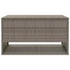 vidaXL Outdoor Cushion Box Grey 100x55x55.5 cm Poly Rattan