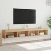 vidaXL TV Cabinets with LED Lights 2 pcs Sonoma Oak 100x30x30 cm