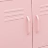 vidaXL Storage Cabinet Pink 60x35x56 cm Steel