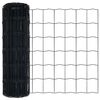 vidaXL Euro Fence Grey 0.4 x 50 m PVC-coated iron