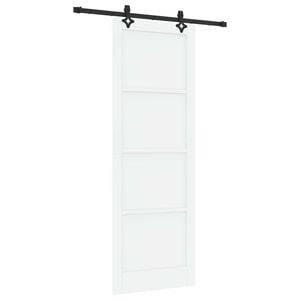 vidaXL Sliding Door ORKDAL White 83 x 232 cm Solid Pine Wood