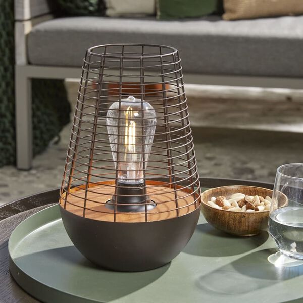 Luxform LED Garden Light Chelsea Tabletop Copper and Brown
