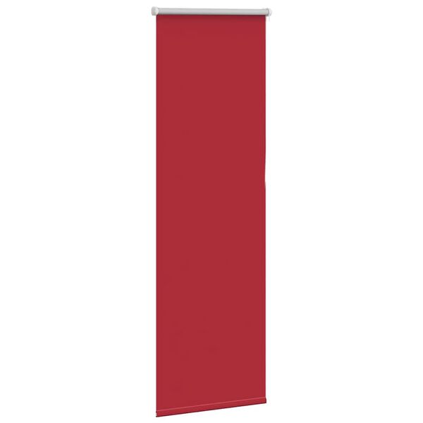 vidaXL Roller Blind Blackout Red 40x130 cm Fabric Width 35.7 cm Polyester