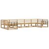 vidaXL Outdoor Sofa Set 7 pcs White Solid Acacia Wood