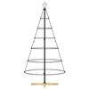 vidaXL Christmas Cone Tree with Stand Black 150 cm Steel