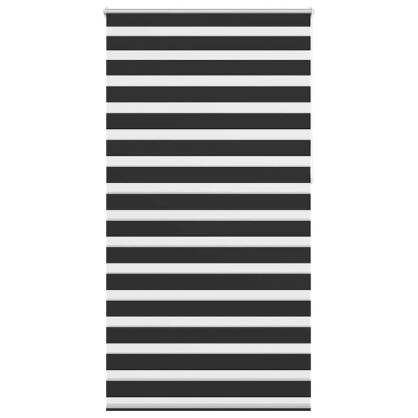 vidaXL Zebra Blind 120 x 230 cm Black