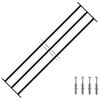 vidaXL Window Security Grille 174 x 45 cm Galvanized Steel
