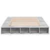 vidaXL Bed Frame without Mattress Concrete Grey 140x200 cm
